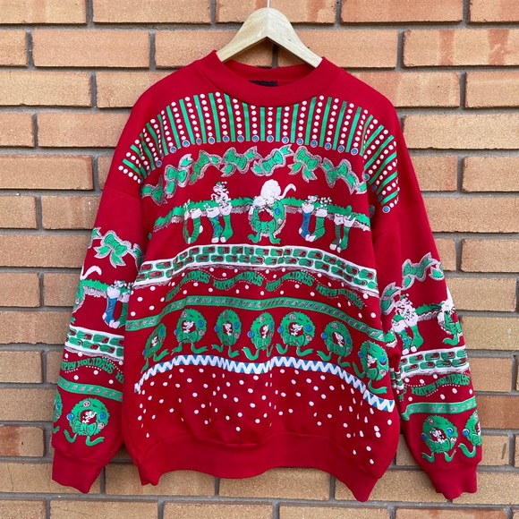 Vintage Ugly Christmas Sweater - Picture 6 of 16